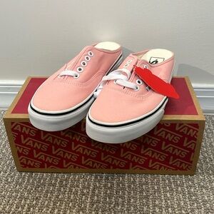 Vans Authentic Mule Powder Pink / True White Size 8.0 women’s